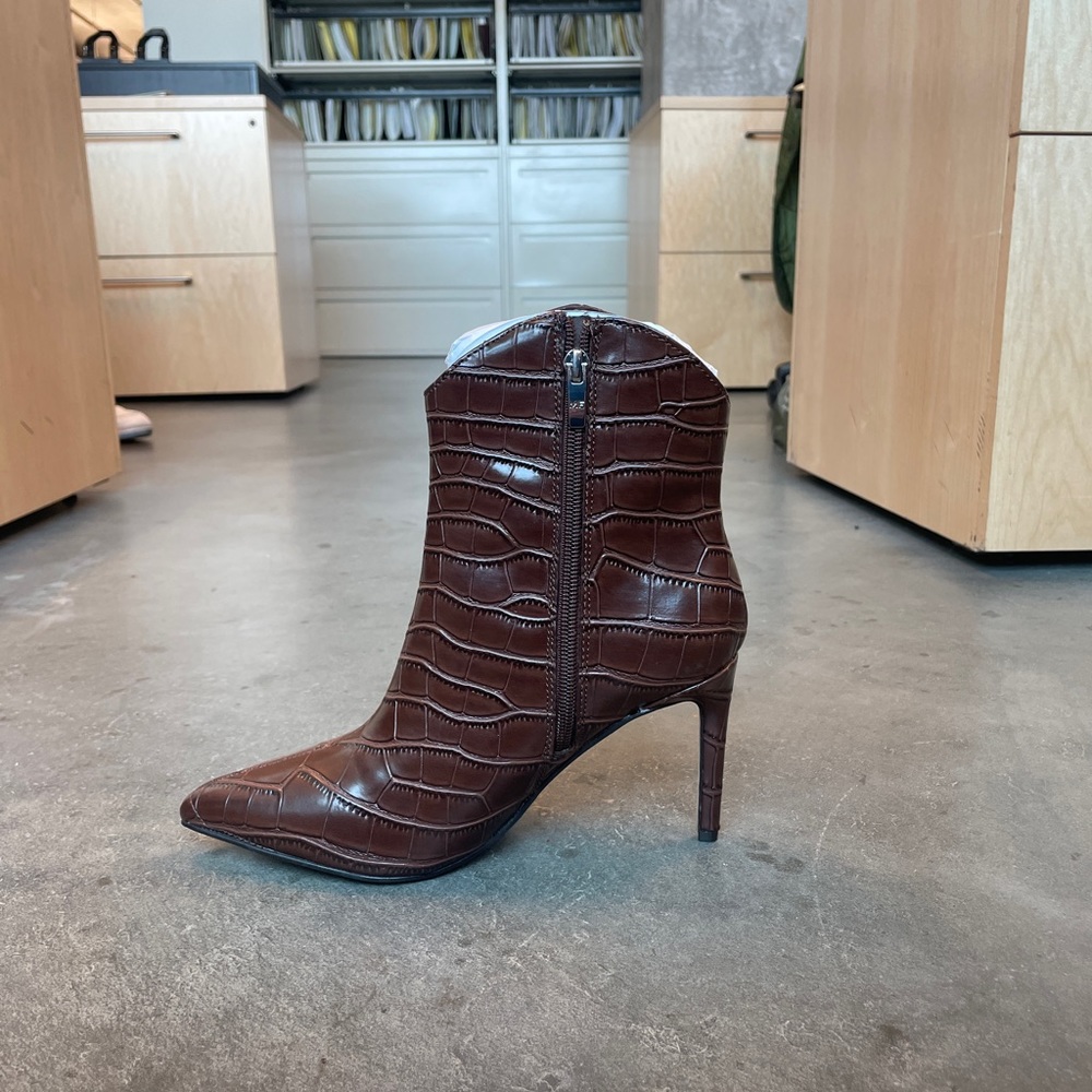 marc fisher brown booties.